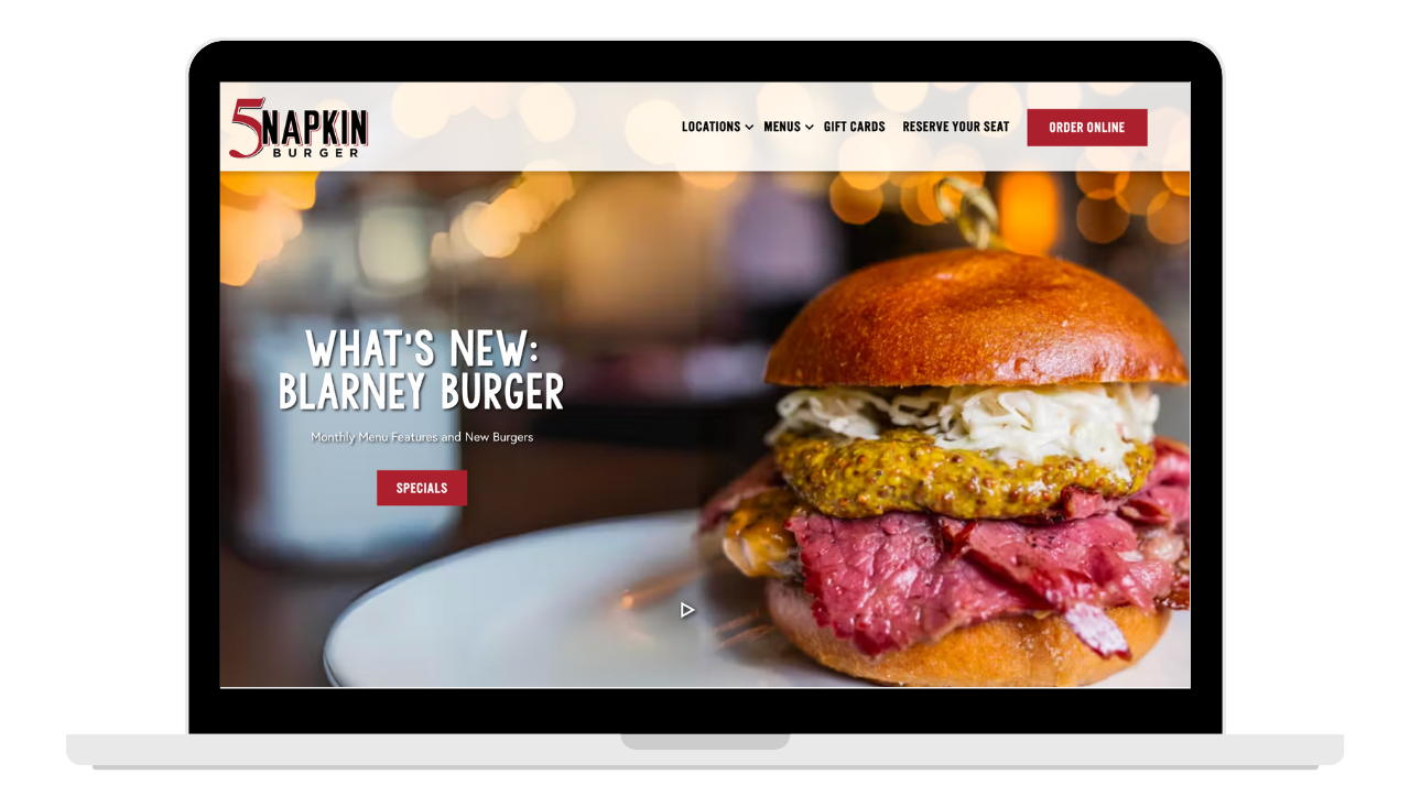 website development service for restaurant in usa